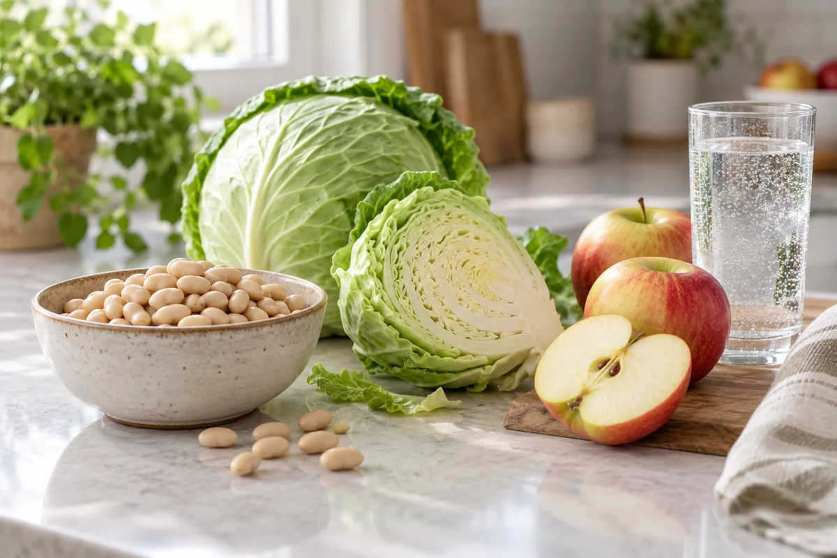 продукты на кухонной поверхности